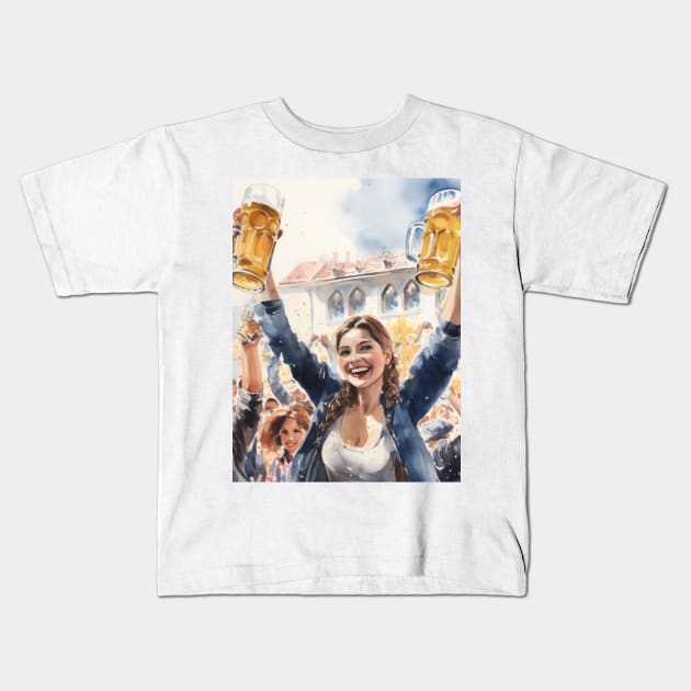 Oktoberfest in Munich Kids T-Shirt by Puts Group